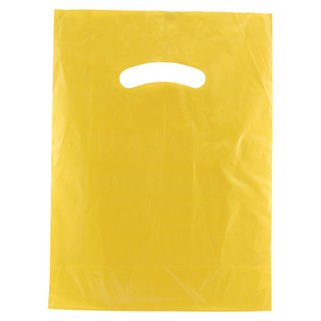 Yellow Gloss Die Cut Handle Bag 9" x 12" 1000pcs