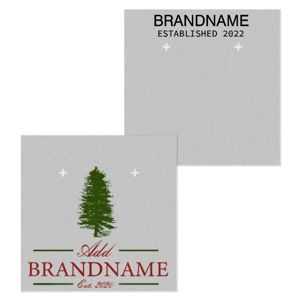 Matte Grey Earring Card 3" x 3"