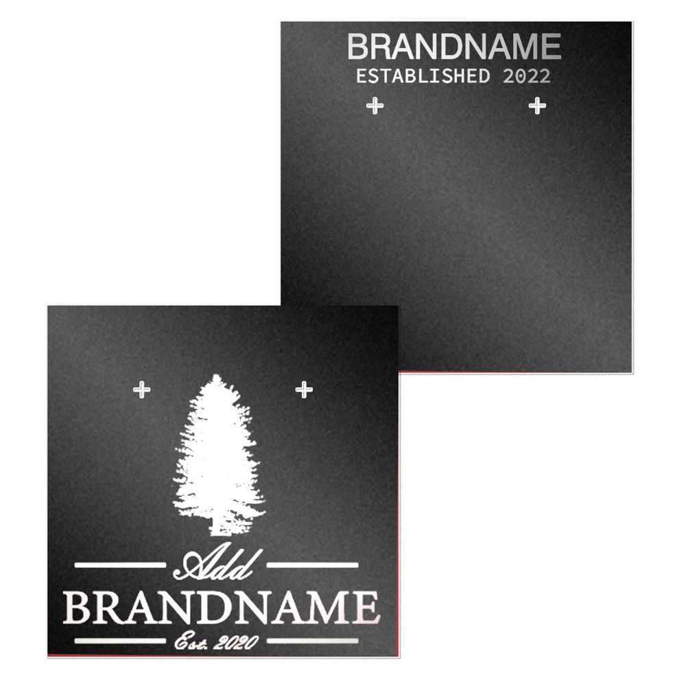 Shimmer Black Earring Card 3" x 3"