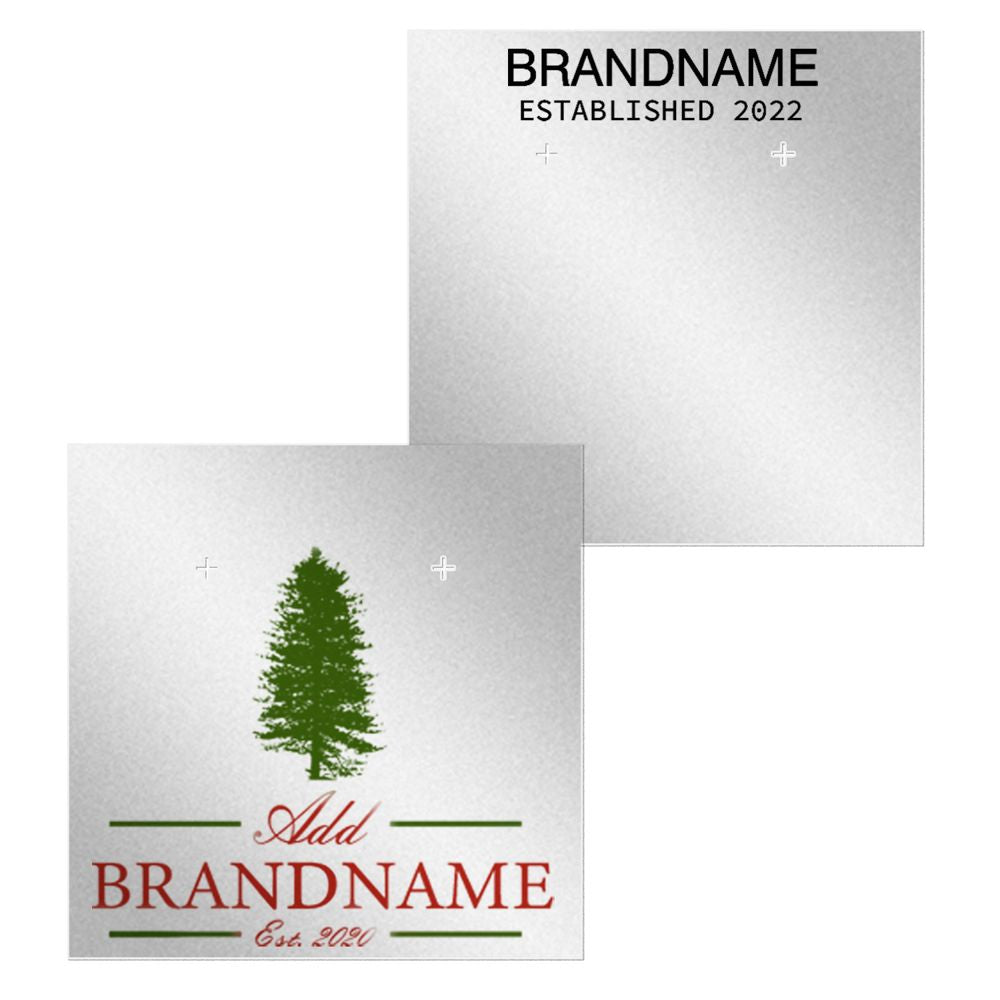 Shimmer Silver Earring Card 3" x 3"