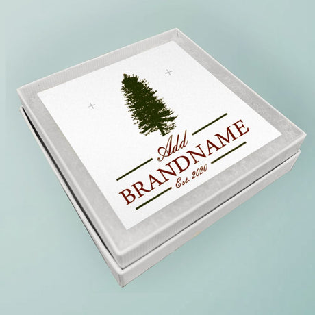 Shimmer White Earring Card 3" x 3"