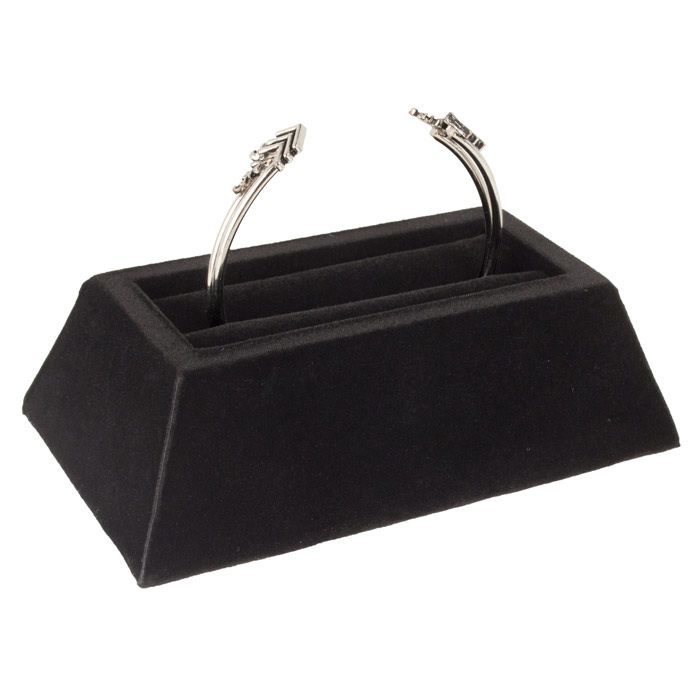 Black Velvet Single Stand Jewelry Bangle Display