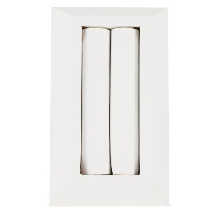 White Leatherette Single Stand Jewelry Bangle Display