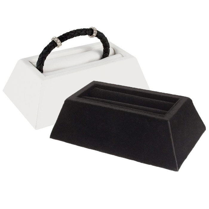 Black Velvet Single Stand Jewelry Bangle Display