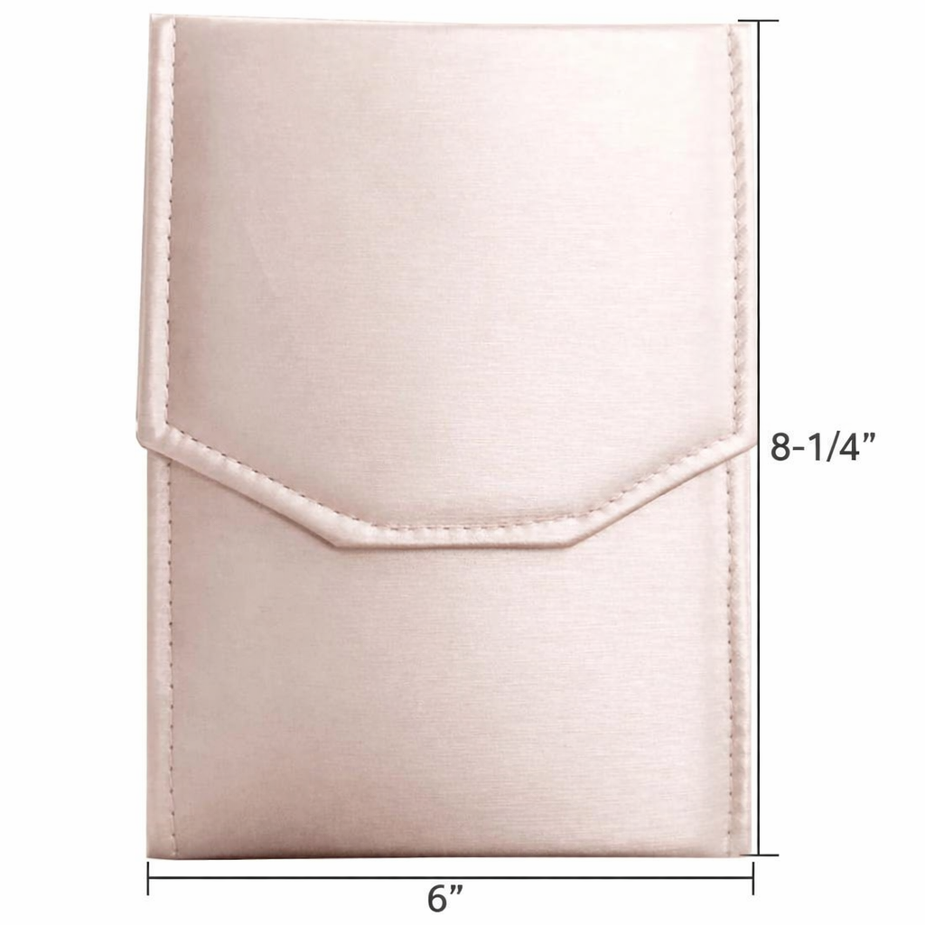 Champagne Pink Jewelry Necklace Presentation Display Folder