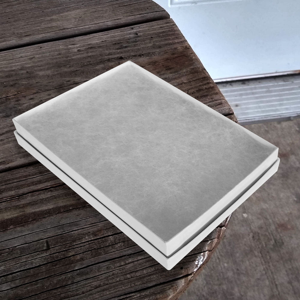 Premium White Chrome Cotton Filled Jewelry Gift Boxes #53