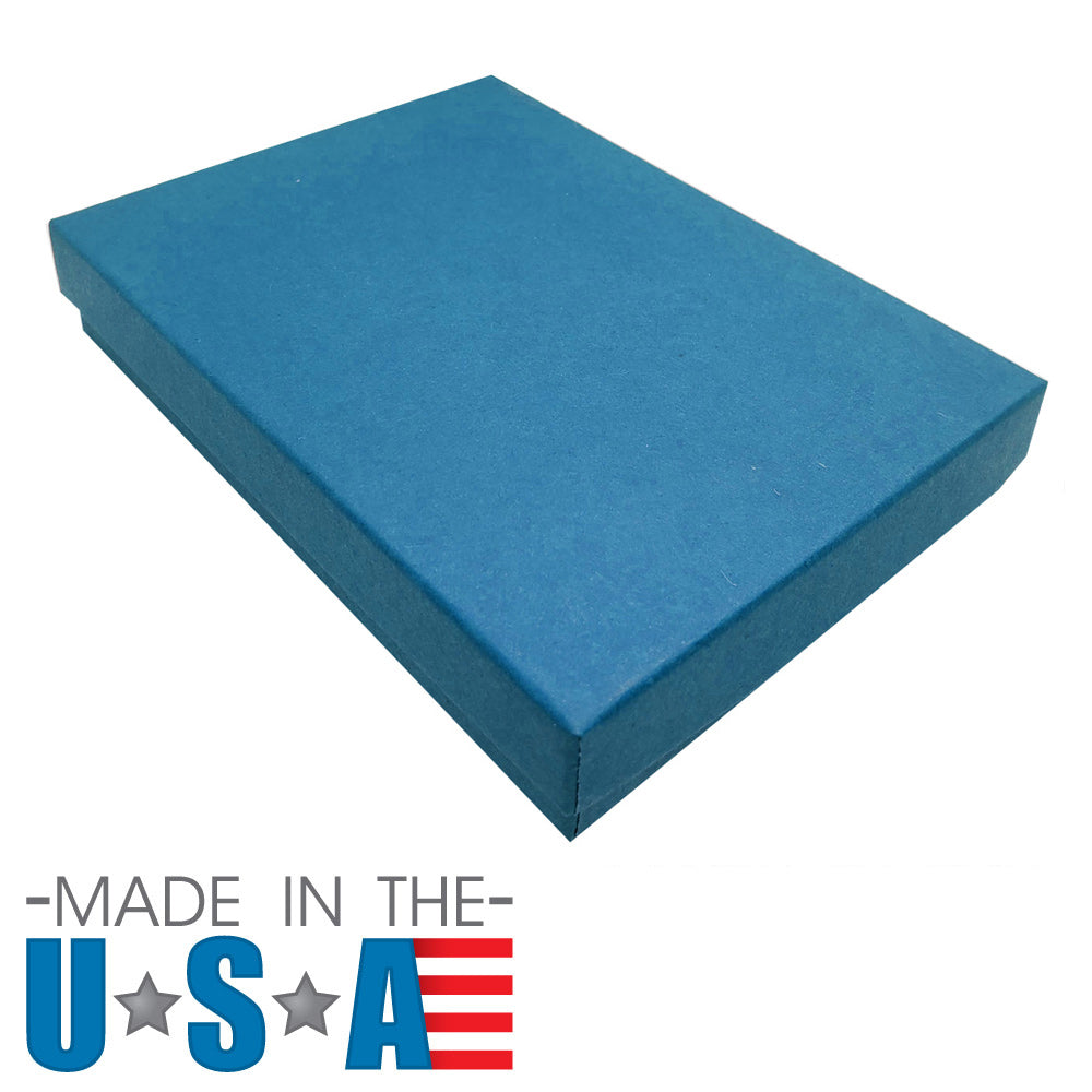 Premium Cobalt Blue Cotton Filled Jewelry Gift Boxes #53
