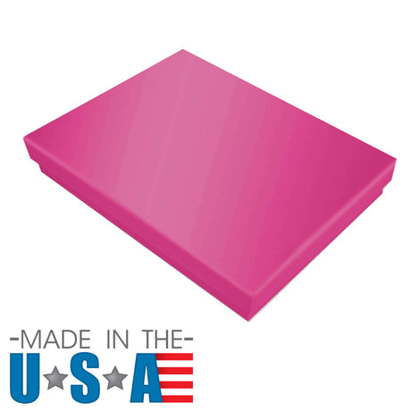 Hot Pink Cotton Filled Jewelry Gift Boxes #53