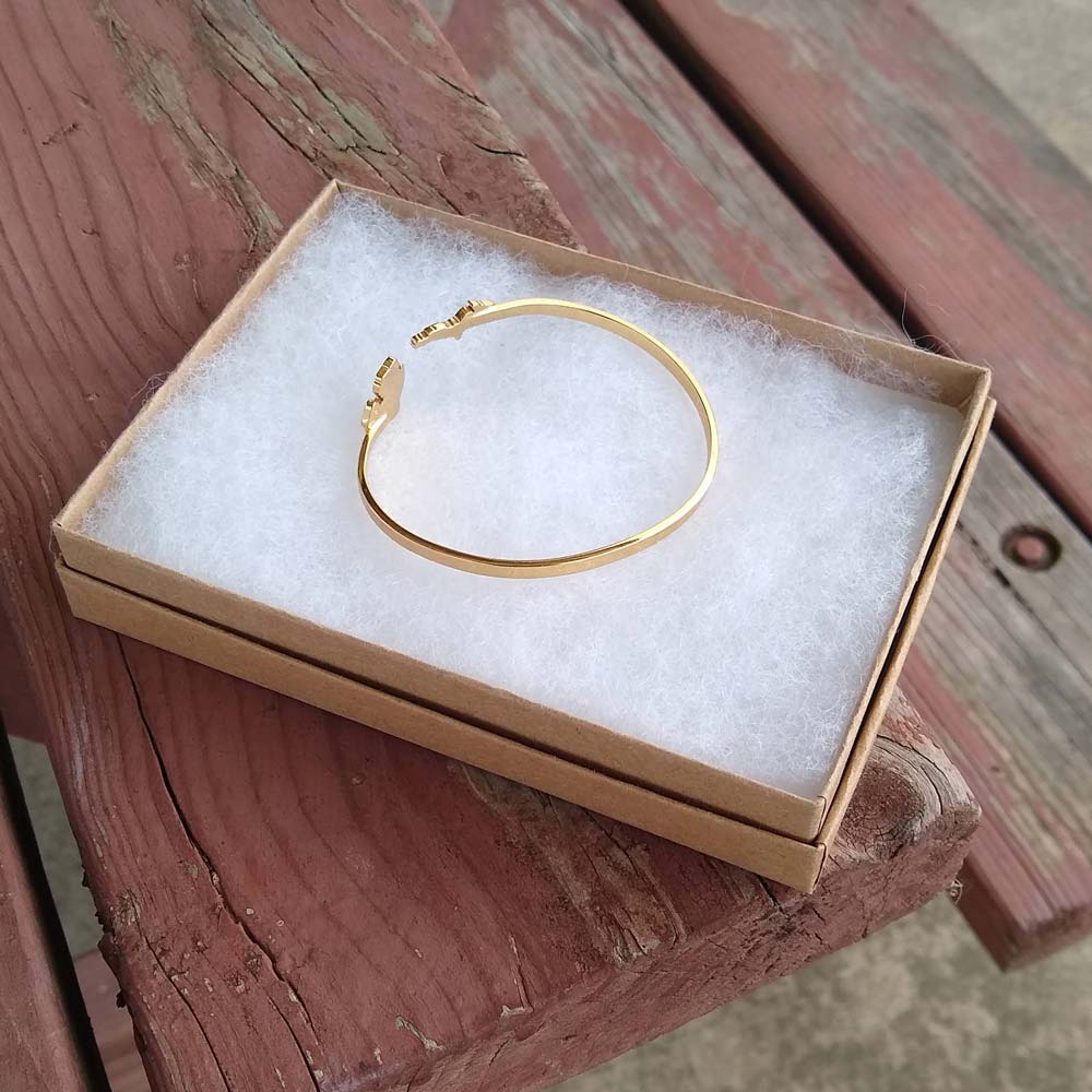 Premium Brown Kraft Paper Cotton Filled Jewelry Gift Boxes #53