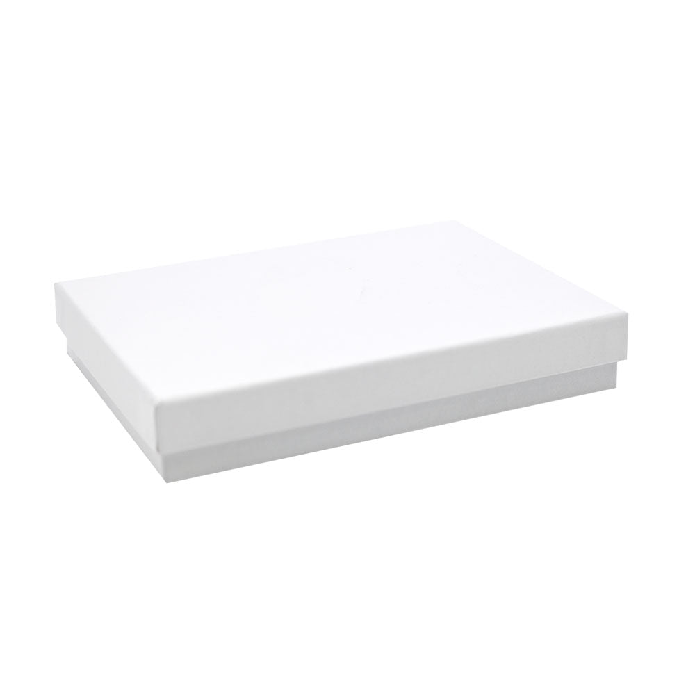 Flat White Cotton Filled Jewelry Gift Packaging Boxes #53