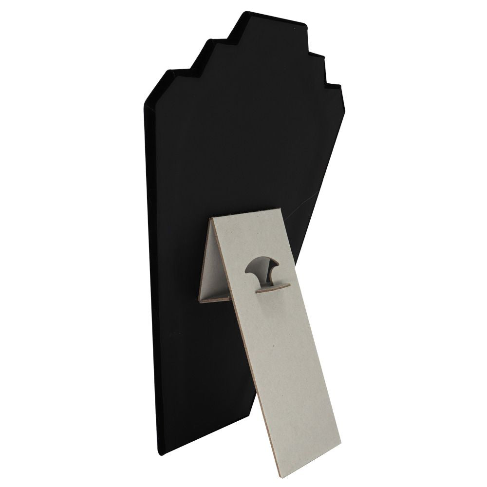 Black Velvet Tiered Jewelry Necklace Display Easel, 12-1/2" Tall