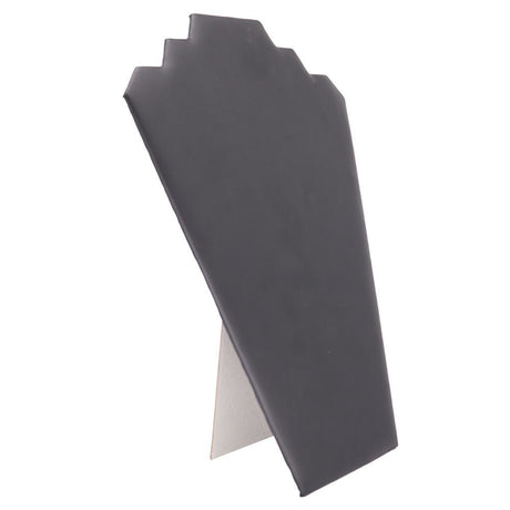 Black Leatherette Jewelry Necklace Easel, 12-1/2" Tall