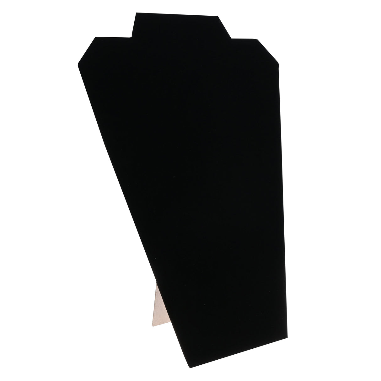 Black Velvet Jewelry Necklace Display Easel, 12-1/2" Tall