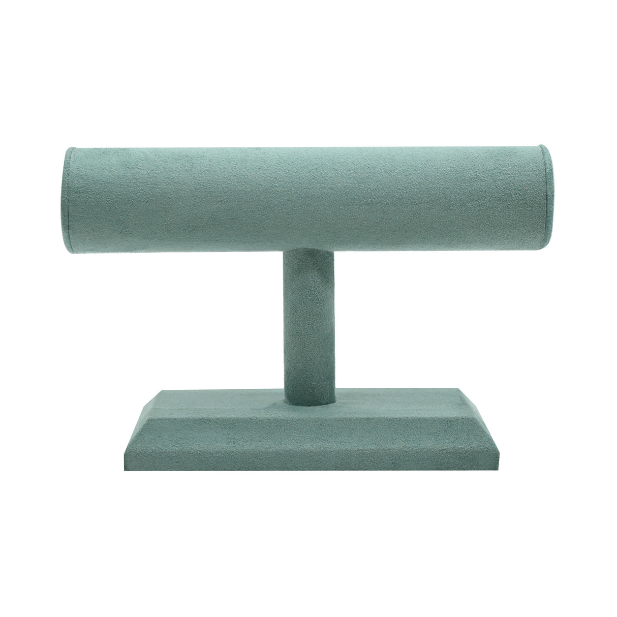 Blue Suede Jewelry Bracelet T-Bar Display - 5" Tall