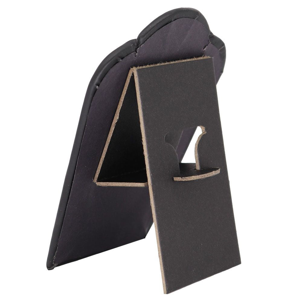 Black Leatherette Jewelry Necklace Easel, 5-1/4" Tall