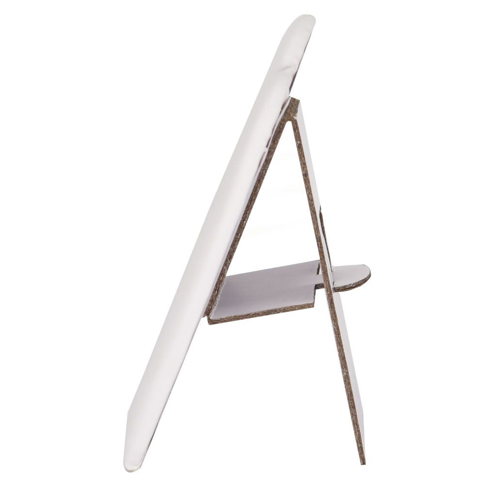 White Leatherette Jewelry Necklace Easel, 5-1/4" Tall