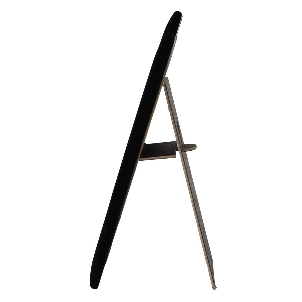 Black Velvet Wide Jewelry Necklace Display Easel, 8-5/8" Tall