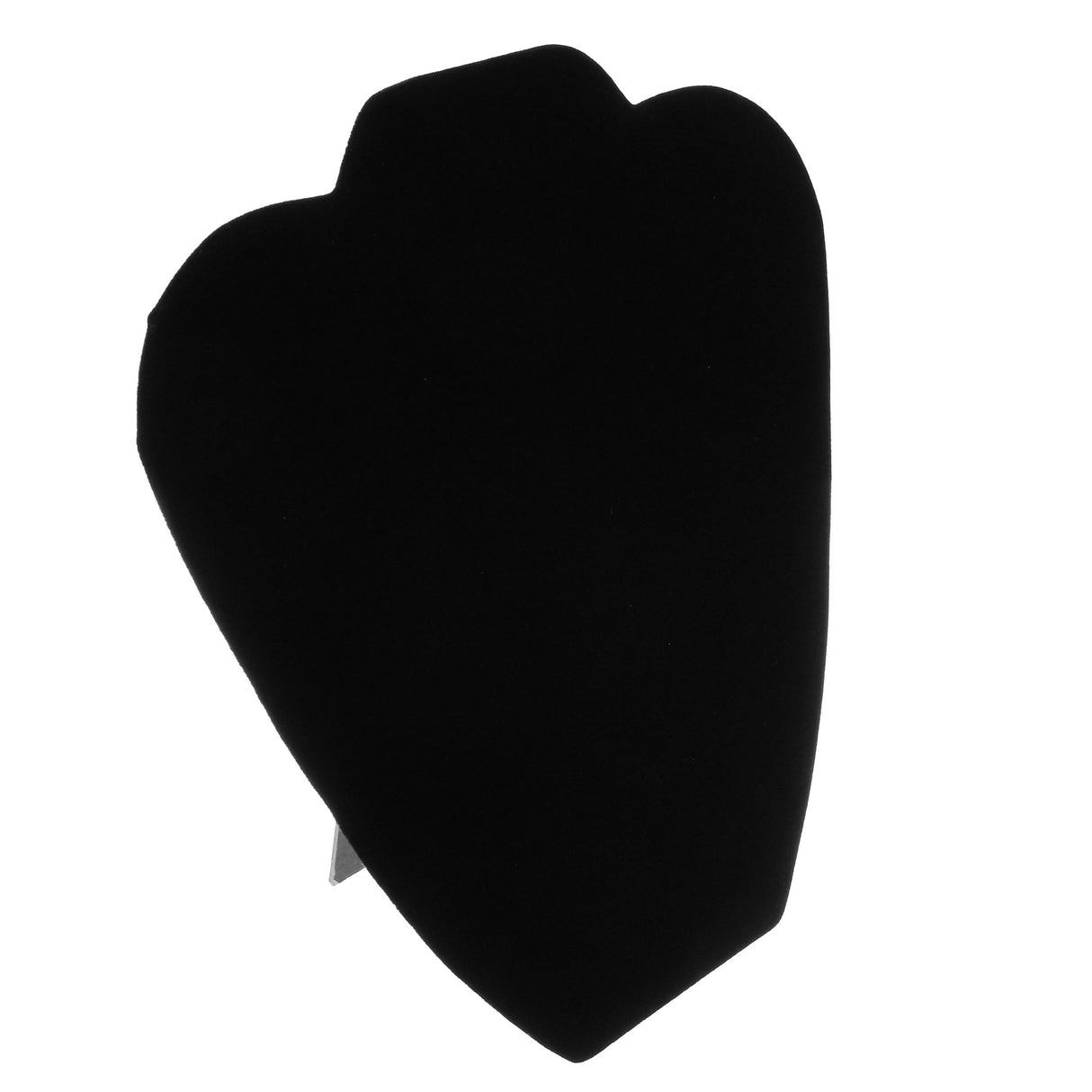 Black Velvet Wide Jewelry Necklace Display Easel, 8-5/8" Tall