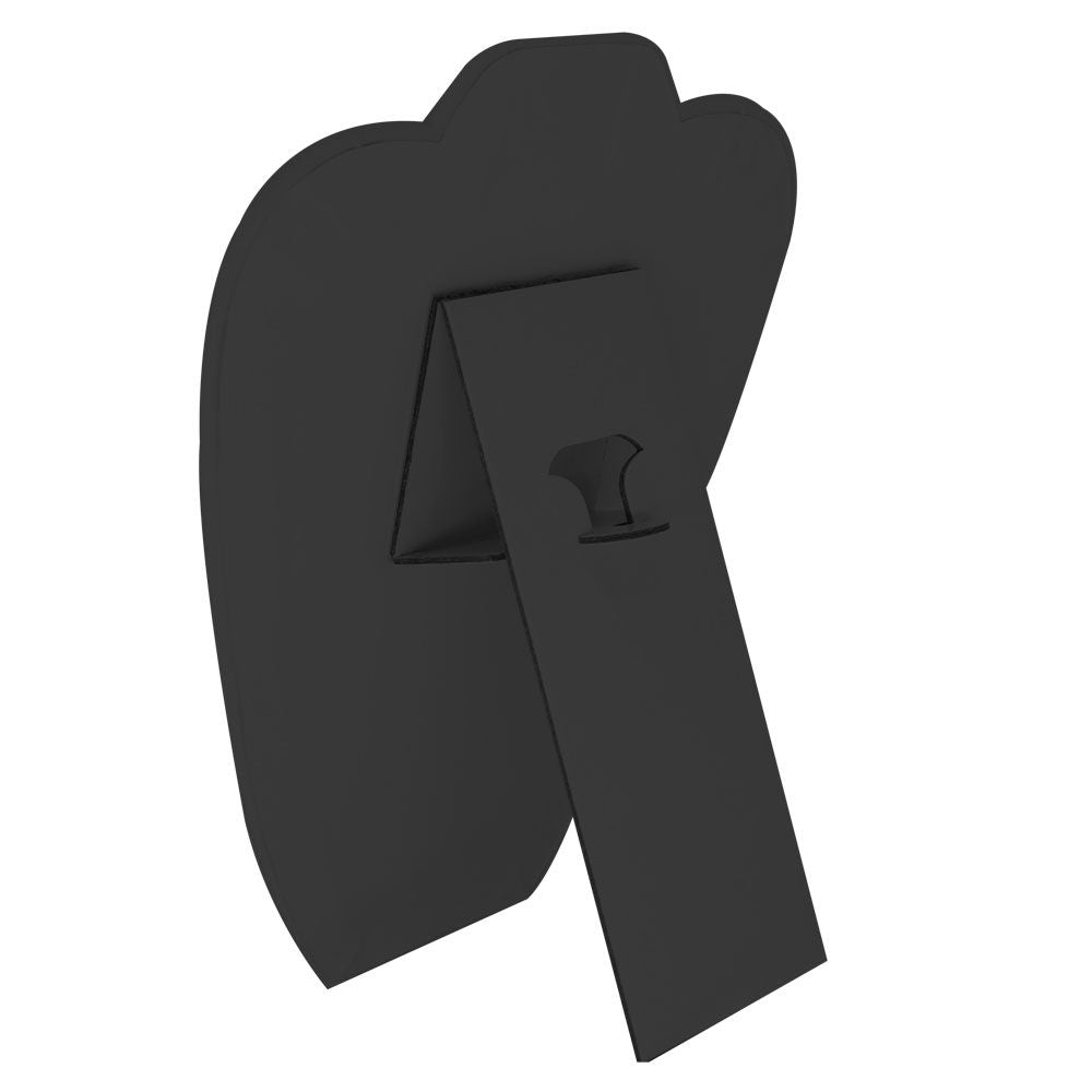 Black Leatherette Jewelry Necklace Display Easel, 8-5/8" Tall