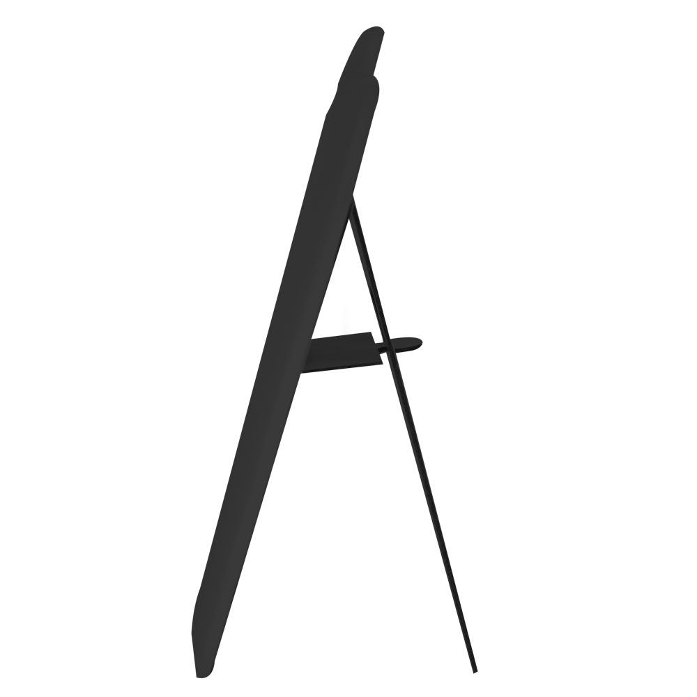 Black Leatherette Jewelry Necklace Display Easel, 8-5/8" Tall