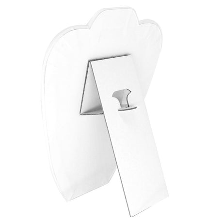 White Leatherette Jewelry Necklace Easel, 8-5/8" Tall