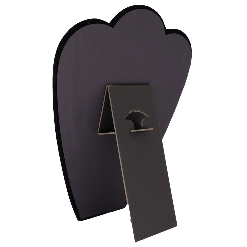 Black Velvet Jewelry Necklace Display Easel, 10-7/8" Tall