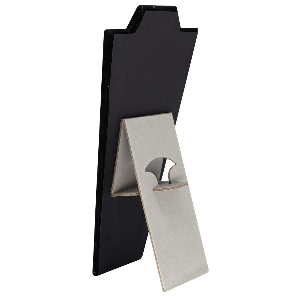 Black Velvet Skinny Jewelry Necklace Display Easel, 8-7/8" Tall