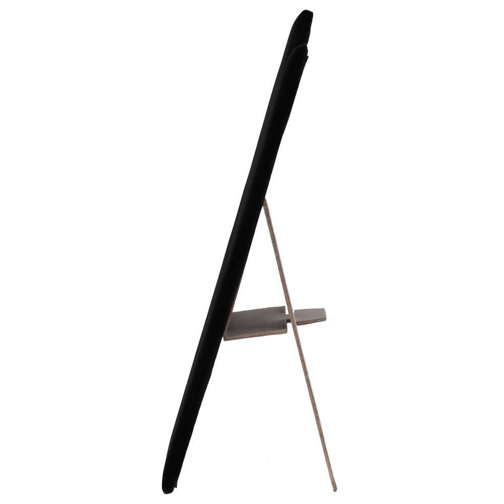 Black Velvet Skinny Jewelry Necklace Display Easel, 8-7/8" Tall