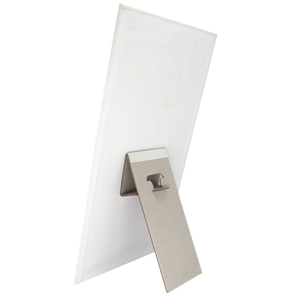 White Leatherette 7 Hook Jewelry Necklace or Chain Board