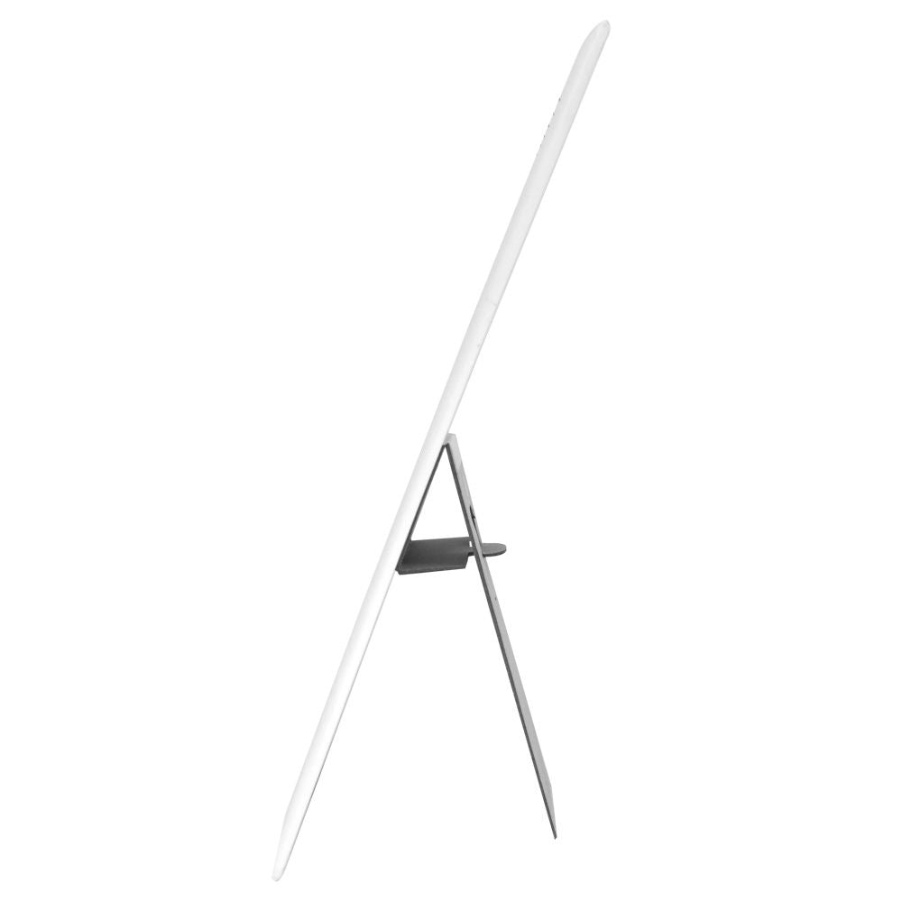 White Leatherette 7 Hook Jewelry Necklace or Chain Board