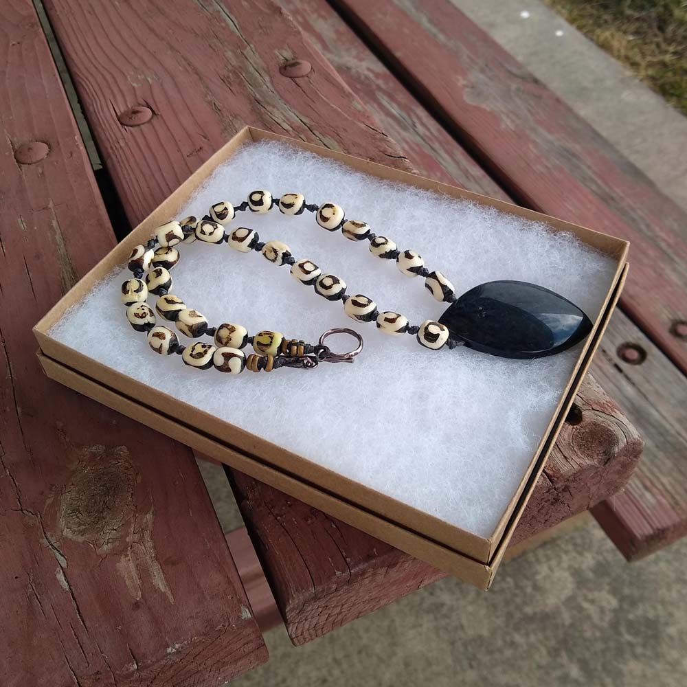 Premium Brown Kraft Cotton Filled Jewelry Necklace Gift Boxes #75