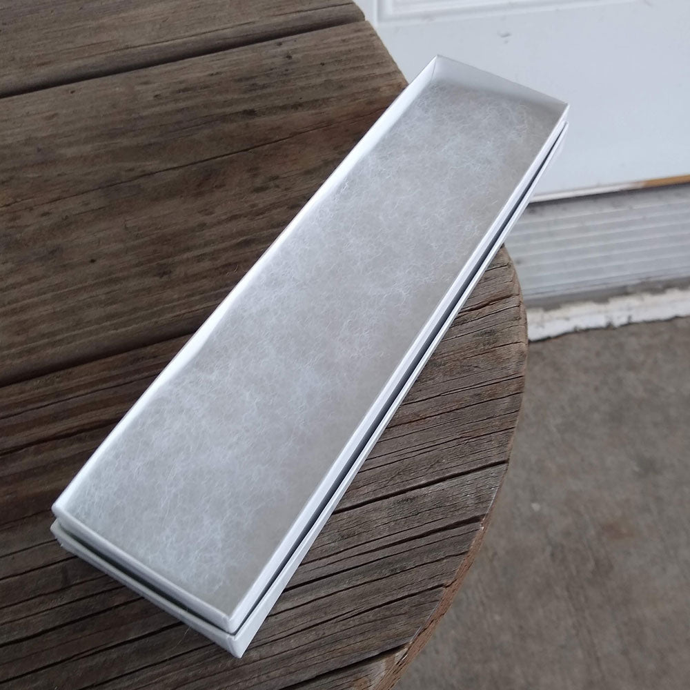 Premium White Chrome Cotton Filled Jewelry Bracelet Gift Boxes #82A