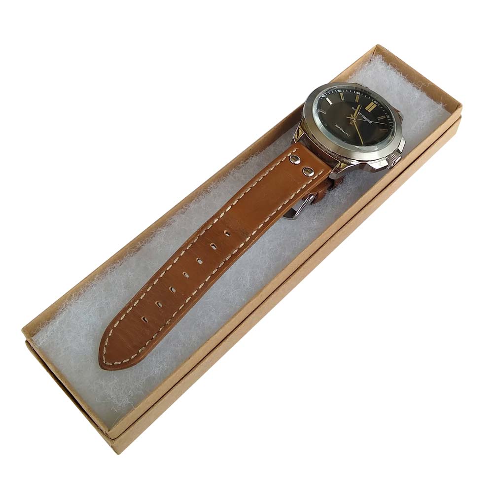 Premium Brown Kraft Paper Cotton Filled Jewelry Bracelet Gift Boxes #82