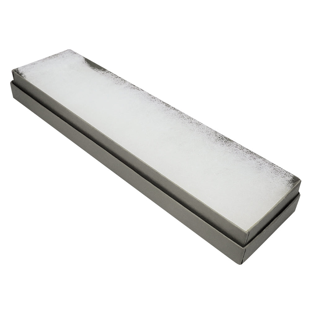 Premium Slate Grey Cotton Filled Jewelry Gift Boxes #82A