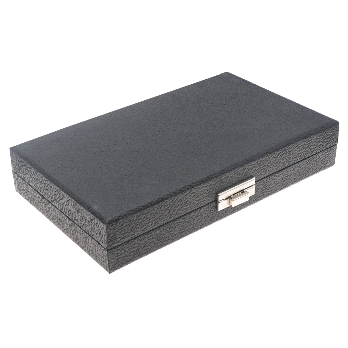 Black Leatherette Ring Travel Case - 24 Wide Slots