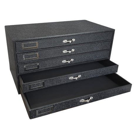 Black 5 Tray Jewelry Storage Organizer