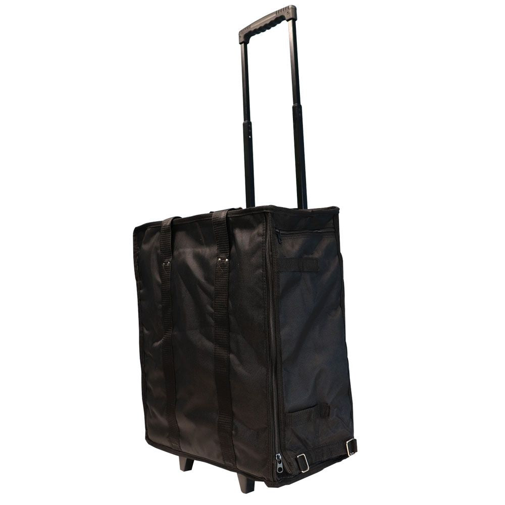 Large Jewelry Tray Carrying Case with Wheels, Holds 17 1" Trays