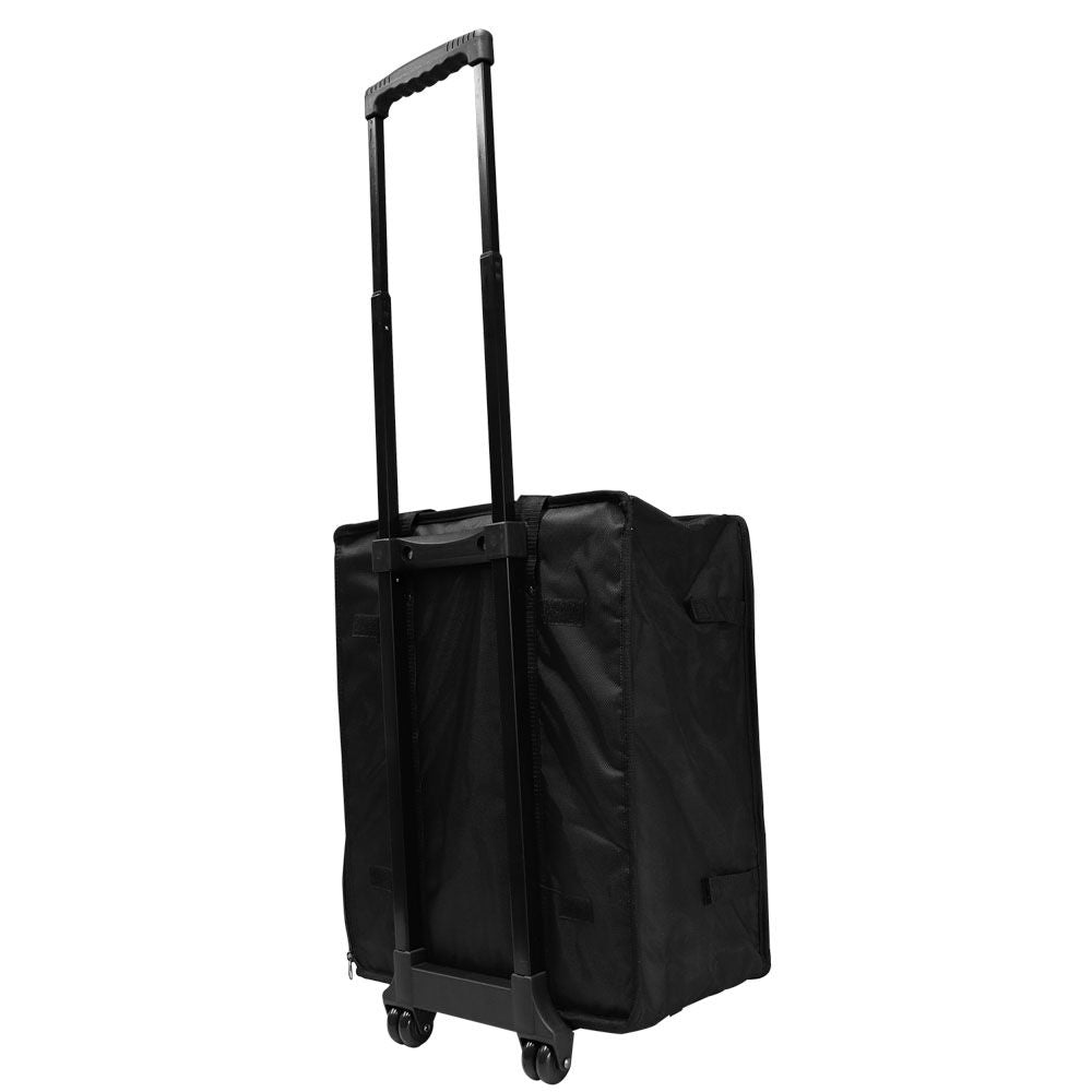 Large Jewelry Tray Carrying Case with Wheels, Holds 17 1" Trays