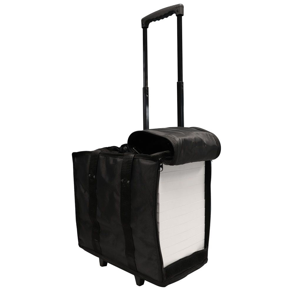 Jewelry Tray Carrying Case with Wheels, Holds 12 1" Trays