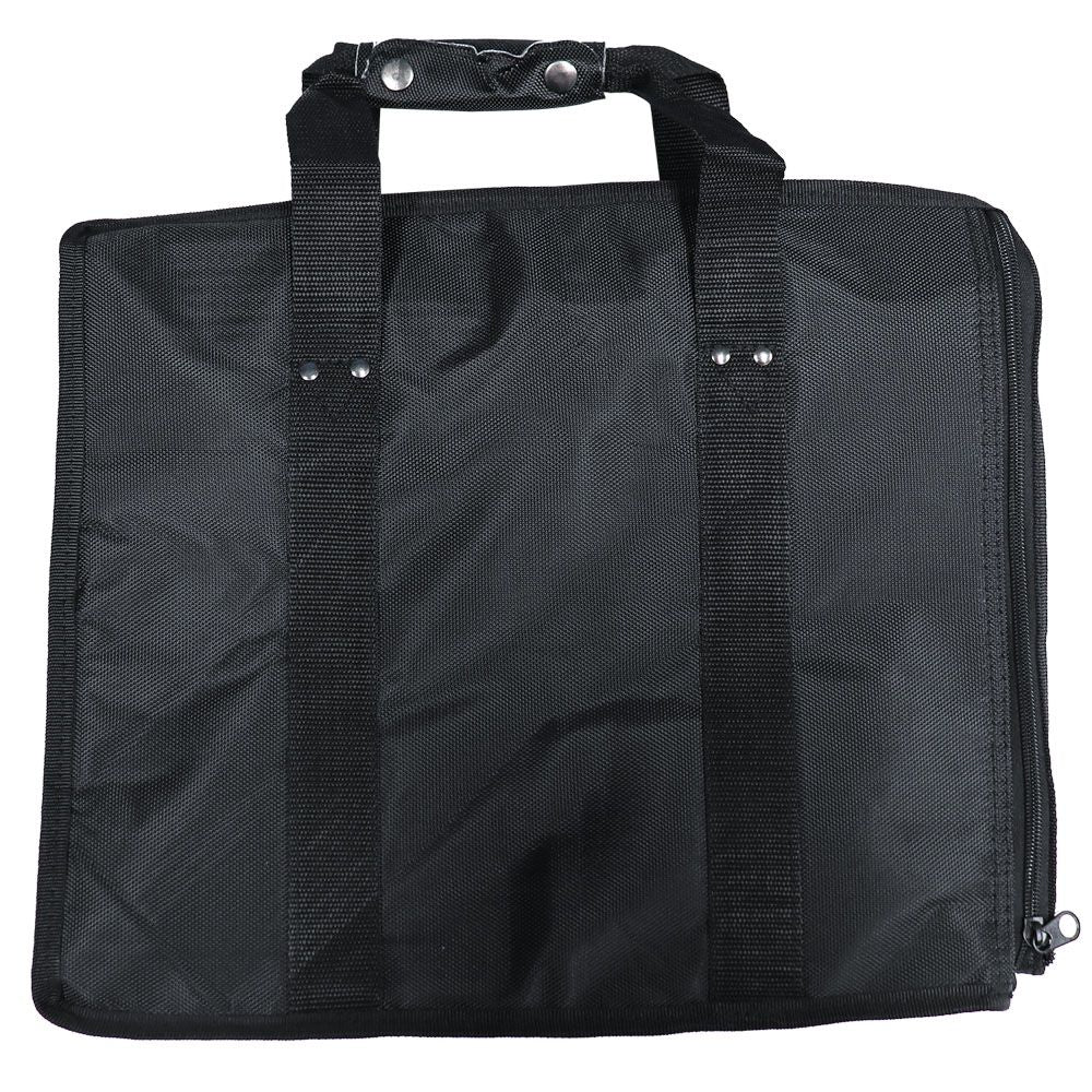 Black Water Resistant Jewelry Tray Carrying Case, Holds 12 1" Trays