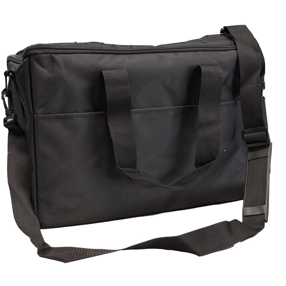 Deluxe Black Canvas Jewelry Tray Carrying Case, Holds 10 1" Trays