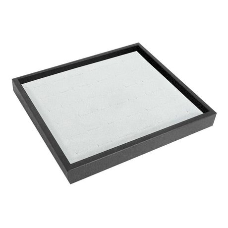 White Half Size 36 Slot Jewelry Ring Tray Liner Insert