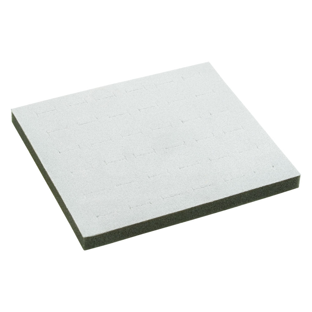 White Half Size 36 Slot Jewelry Ring Tray Liner Insert