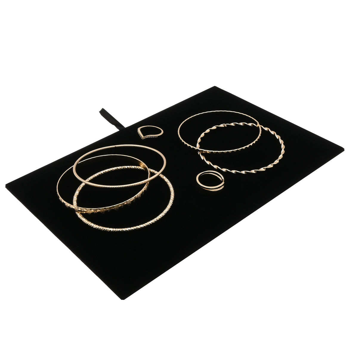 Black Velvet Jewelry Tray Liner - Full Size Display Insert