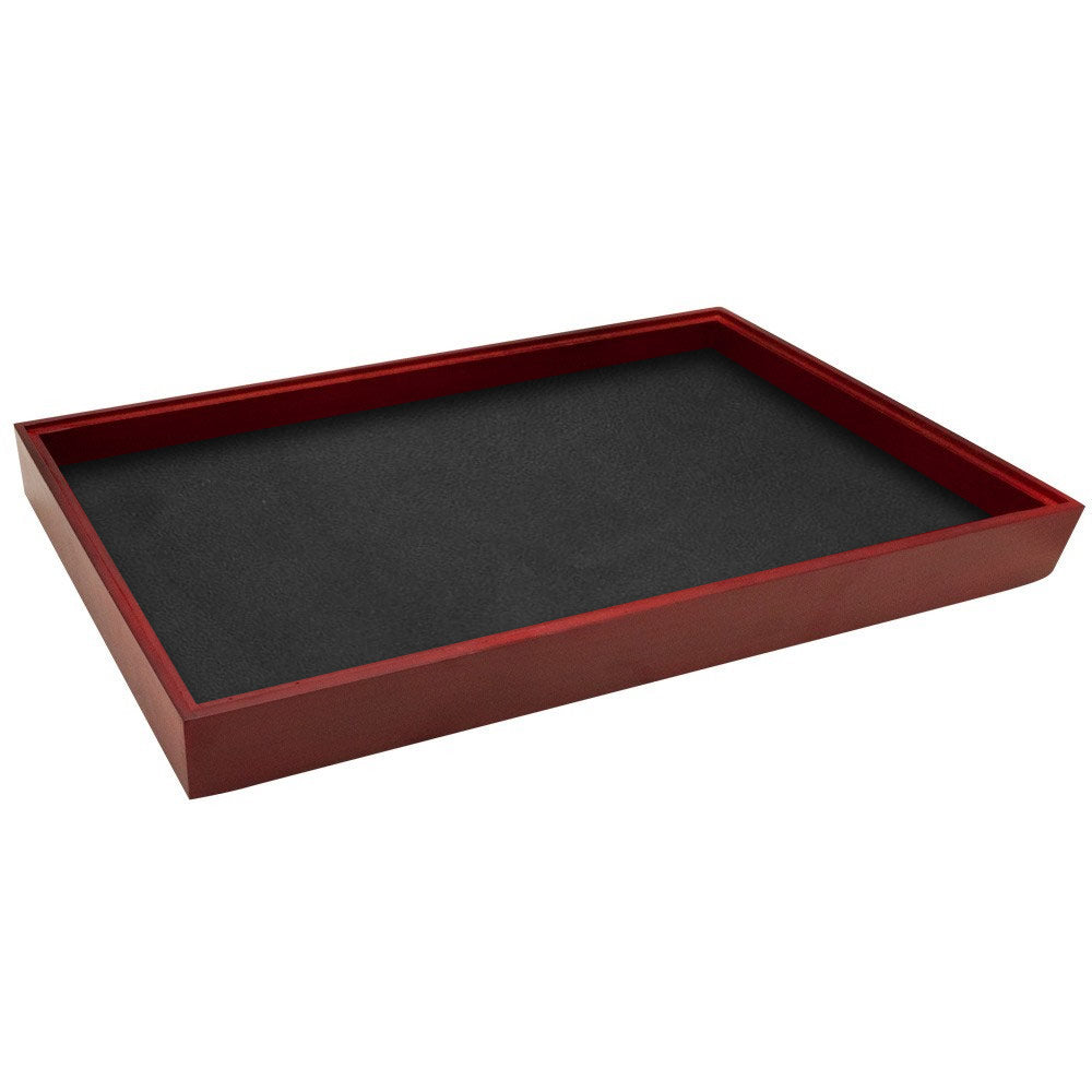 Black Leatherette Full Size Jewelry Display Pad Tray Liner Insert