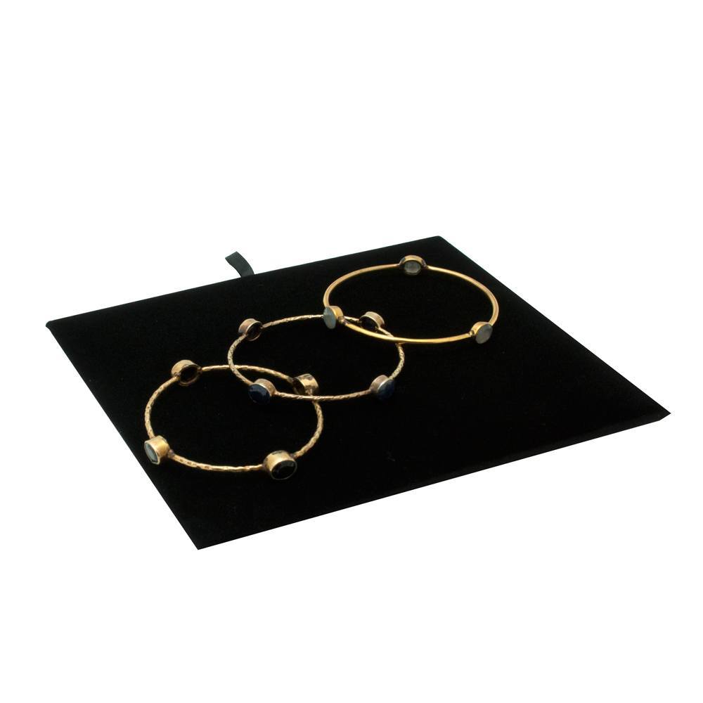 Black Velvet Half Size Jewelry Tray Liner Padded Insert