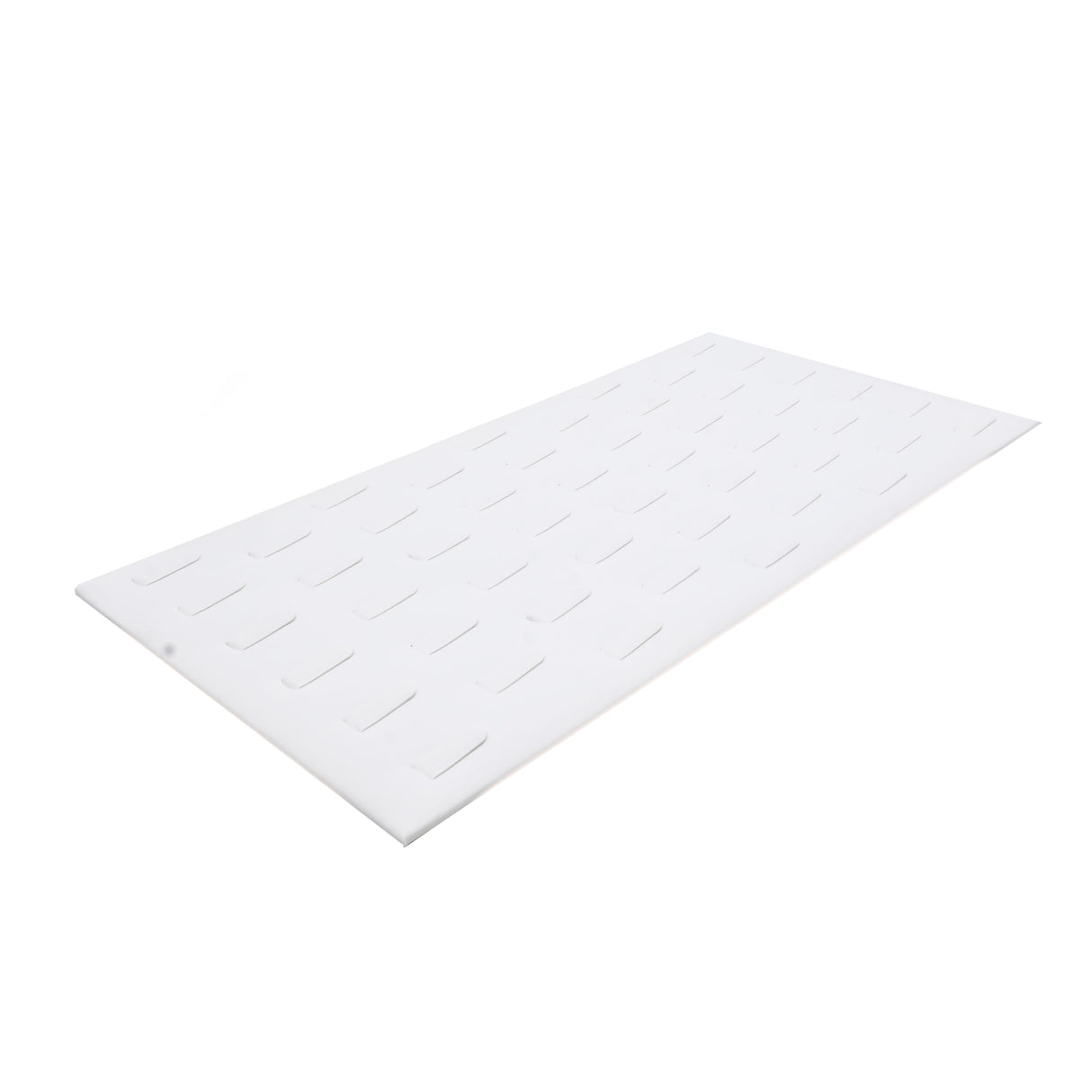 White Leatherette Ring Clip Pad Vertical(50) Rings