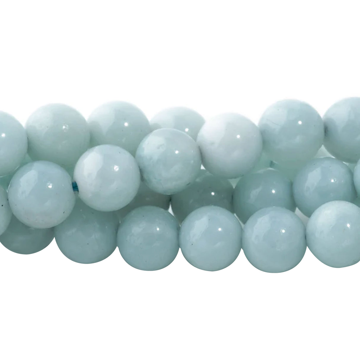 Amazonite Round Beads 6mm - A Grade Brazilian Blue-Green Gemstone Strand