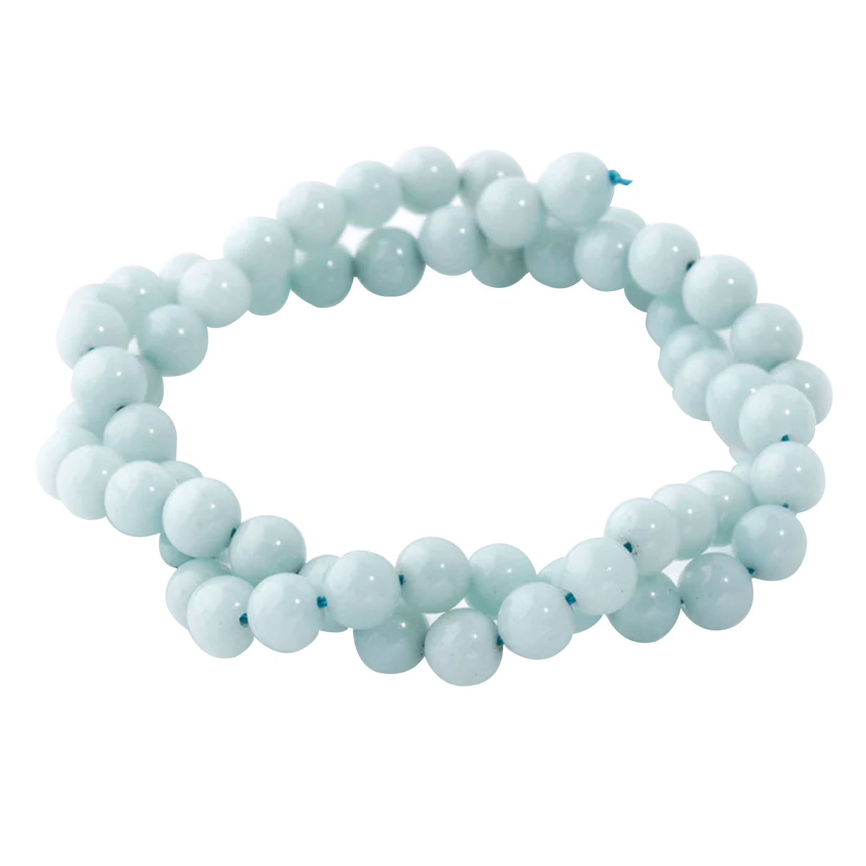 Amazonite Round Beads 6mm - A Grade Brazilian Blue-Green Gemstone Strand
