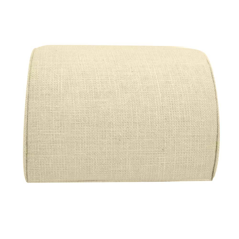 Medium Tan Linen Half Moon Jewelry Bracelet / Watch Display